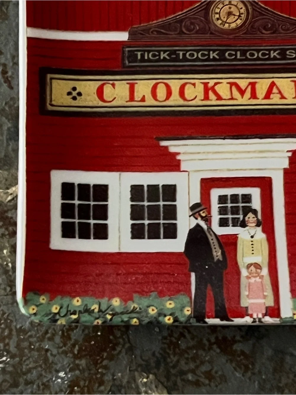 Charles Wysocki collectible plate - Tick-Tock Clock Shop